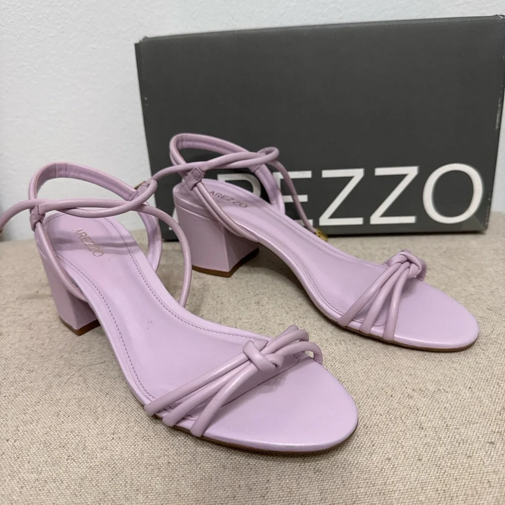 AREZZO Women's violet Strappy Sandals size 8 - Picture 1 of 8
